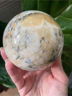 ✨ CLEARANCE ✨ massive dendritic opal polished crystal sphere